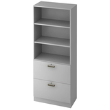 Artikelbild 1 für HAMMERBACHER Regalschrank 7300 SG, V7300/5/5/SG lichtgrau 80,0 x 42,0 x 200,4 cm, Artikelnummer 860546