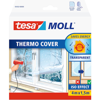 Artikelbild 10 für tesa Fensterisolierfolie tesamoll® Thermo Cover transparent 1,5 x 4,0 m, Artikelnummer 384101