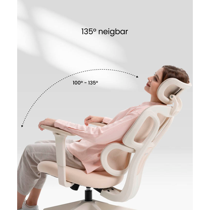 Artikelbild 4 für FlexiSpot Bürostuhl BS5W Stoff orange, Gestell schwarz, Artikelnummer 656359