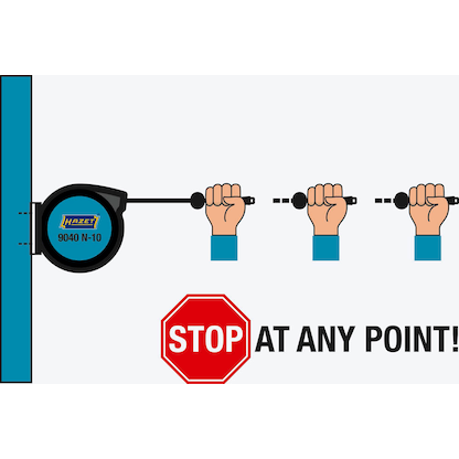 Artikelbild 2 für HAZET Schlauchaufroller 9040N-13 15,0 m, Artikelnummer 727349