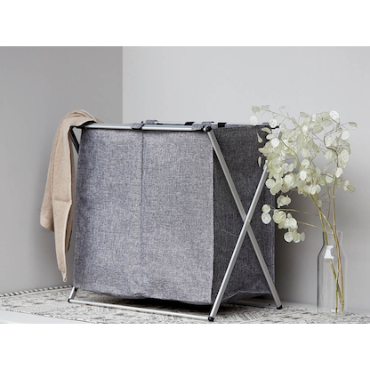 Artikelbild 9 für WENKO Wäschesortierer Duo grau, Artikelnummer 530321