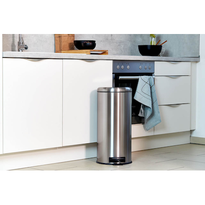 Artikelbild 4 für WENKO Leman Mülleimer 30,0 l silber, Artikelnummer 804843