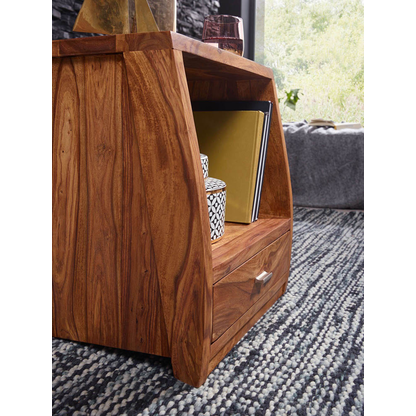 Artikelbild 7 für WOHNLING Nachttisch Massivholz sheesham 45,0 x 40,0 x 53,0 cm, Artikelnummer 905053