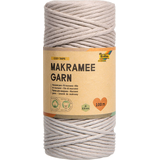Artikelbild 1 für folia Makramee Garn taupe Cozy taupe Ø 3,5 mm, Artikelnummer 963423