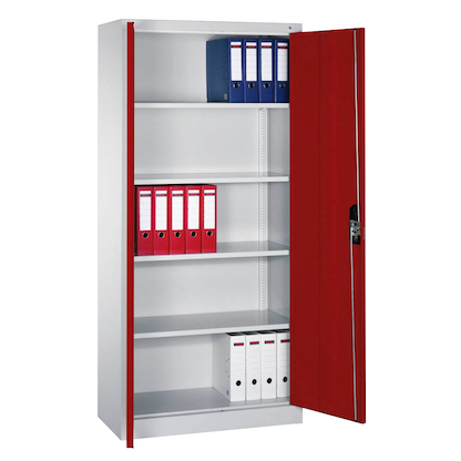 Artikelbild für CP Metallschrank C 2000 Acurado 9260-000 S11312 lichtgrau, rubinrot 93,0 x 40,0 x 195,0 cm, aufgebaut, Artikelnummer 412395