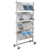 Artikelbild 1 für helit Prospektregal grau DIN A4, Artikelnummer 100913