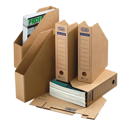 Artikelbild 3 für 12 ELBA Archiv-Stehsammler tric system braun, Artikelnummer 748681