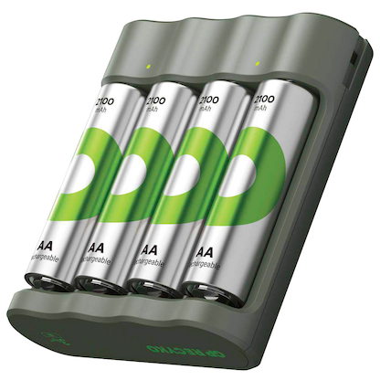 Artikelbild 14 für GP B441U + B441D 4-Port USB-Akku-Ladegerät inkl. Akkus, Artikelnummer 255426