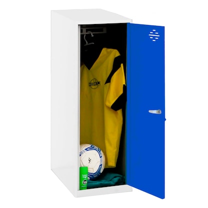 Artikelbild für Simonrack Spind SIMONLOCKER DISM SINGLE weiß, blau 8425437118036, 1 Schließfach 40,0 x 50,0 x 91,5 cm, Artikelnummer 355547