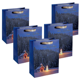 Artikelbild 1 für 5 SIGEL Geschenktüten Christmas Chapel Large Motiv 26,0 x 33,0 cm, Artikelnummer 387458