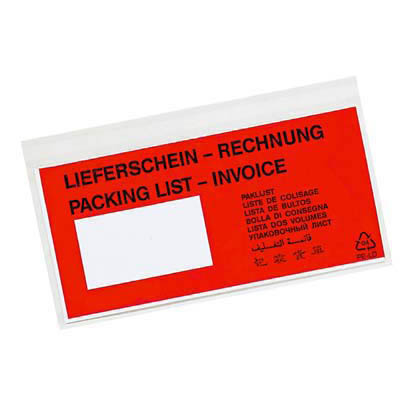 Artikelbild für office discount Lieferscheintaschen Kunststoff DIN lang 1.000 St., Artikelnummer 829796