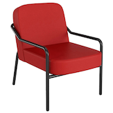 Artikelbild 1 für medso powered by PAPERFLOW Sessel MEDSO M Rund rot schwarz Kunstleder, 1 St., Artikelnummer 522427