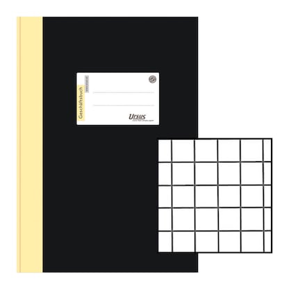 Artikelbild 7 für Ursus Geschäftsbuch DIN A4 kariert, schwarz Hardcover 288 Seiten, Artikelnummer 991190