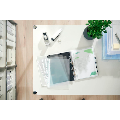 Artikelbild 7 für AKTION: 100 LEITZ Prospekthüllen 4790 DIN A4 transparent genarbt 0,09 mm, Artikelnummer 663957