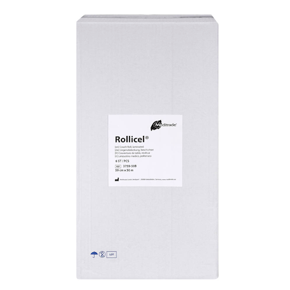 Artikelbild 5 für Meditrade® Ärztekrepp ROLLICEL® 1-lagig weiß 59,0 cm x 50,0 m, 6 Rollen, Artikelnummer 566089