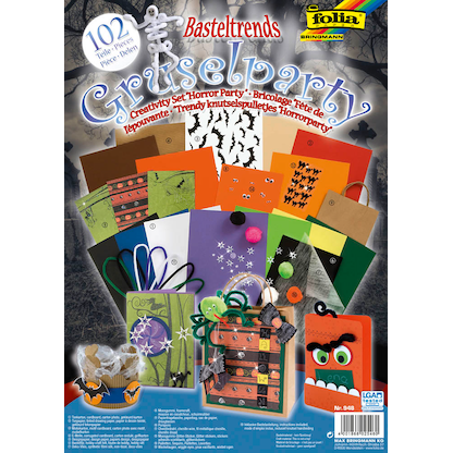 Artikelbild 2 für folia Bastelset Gruselparty mehrfarbig 102 St., Artikelnummer 719357