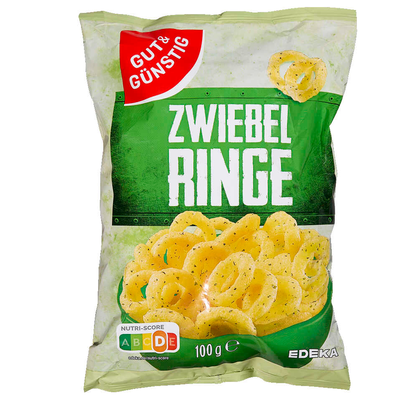 Artikelbild 2 für GUT&GÜNSTIG Zwiebelringe Chips 100,0 g, Artikelnummer 627929