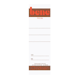 Artikelbild 1 für 10 bene Einsteck-Rückenschilder weiß für 8,0 cm Rückenbreite, Artikelnummer 987313