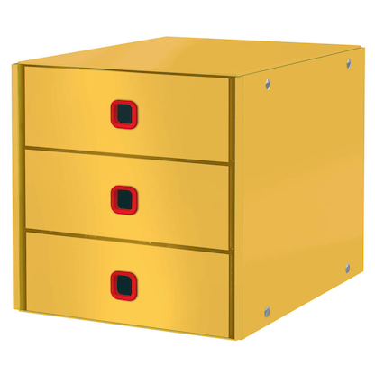 Artikelbild für AKTION: LEITZ Schubladenbox Click & Store Cosy gelb 53680019, DIN A4 mit 3 Schubladen mit Prämie nach Registrierung, Artikelnummer 652567