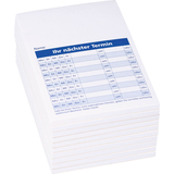 Artikelbild 1 für KÖNIG & EBHARDT Terminblöcke weiß DIN A7, 50 Blatt, 10 Blöcke, Artikelnummer 683338