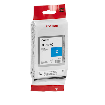 Artikelbild 2 für Canon PFI-107 C cyan Druckerpatrone, Artikelnummer 236063