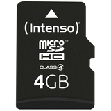 Artikelbild 1 für Intenso Speicherkarte microSDHC-Card Class 4 4 GB, Artikelnummer 301762