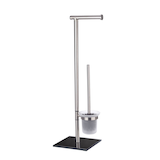 Artikelbild 1 für WENKO WC-Garnitur Lima silber Metall, Artikelnummer 812574