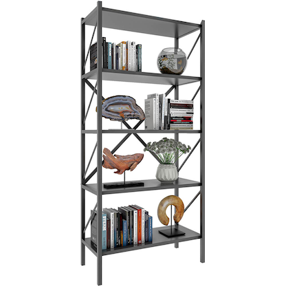 Artikelbild 16 für VCM my home Bücherregal Insasi anthrazit 66,0 x 34,0 x 160,0 cm, Artikelnummer 911523