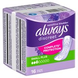 Artikelbild 1 für always Inkontinenzeinlagen discreet Complete Protection Small Plus für Slip, 16 St., Artikelnummer 273647