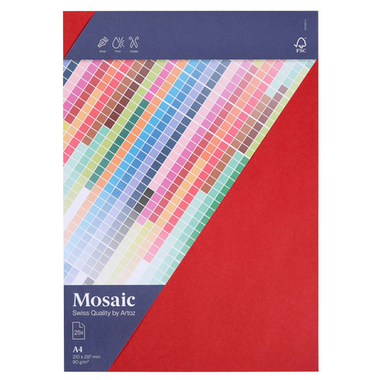 Artikelbild für artoz Briefpapier Mosaic feuerrot DIN A4 90 g/qm 25 Blatt, Artikelnummer 959304