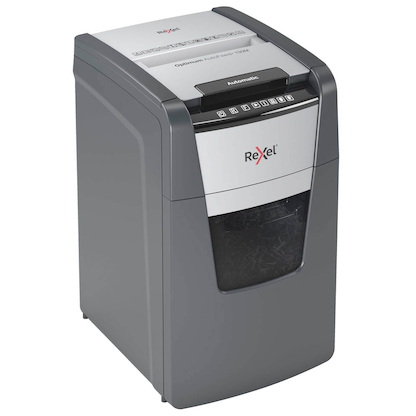 Artikelbild 7 für Rexel AutoFeed+ 130M Aktenvernichter mit Partikelschnitt P-5, 2 x 15 mm, bis 130 Blatt, schwarz, Artikelnummer 390199