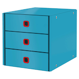 Artikelbild 1 für AKTION: LEITZ Schubladenbox Click & Store Cosy blau 53680061, DIN A4 mit 3 Schubladen mit Prämie nach Registrierung, Artikelnummer 652574