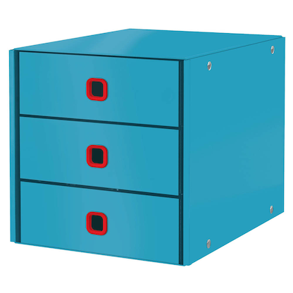 Artikelbild für AKTION: LEITZ Schubladenbox Click & Store Cosy blau 53680061, DIN A4 mit 3 Schubladen mit Prämie nach Registrierung, Artikelnummer 652574