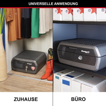 Artikelbild 6 für Master Lock® Dokumentenkassette feuerfest LCFW30100 DIN A4 Zylinderschloss, Artikelnummer 727807