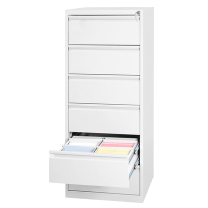 Artikelbild 4 für Gürkan Karteischrank reinweiß 6 Schubladen 53,0 x 62,0 x 132,0 cm, Artikelnummer 381780