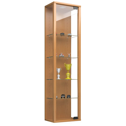 Artikelbild 5 für VCM my home Stano Mini Hängevitrine buche 4 Fachböden, Artikelnummer 814900