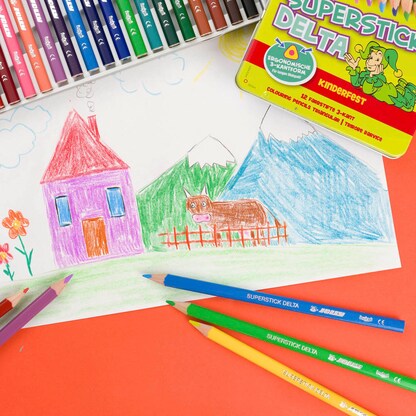 Artikelbild 4 für JOLLY SUPERSTICKS DELTA Buntstifte farbsortiert, 12 St., Artikelnummer 478554