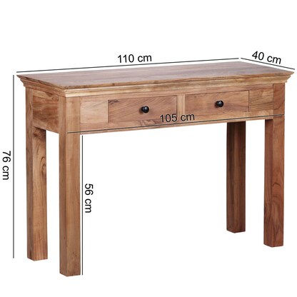Artikelbild 18 für WOHNLING Schreibtisch braun rechteckig, 4-Fuß-Gestell braun 110,0 x 40,0 cm, Artikelnummer 540077