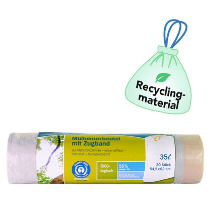Artikelbild für Secolan® Müllbeutel 35,0 l weiß 28,0 µm, 20 St., Artikelnummer 793224