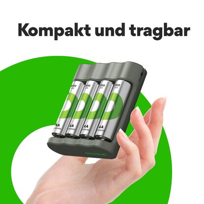 Artikelbild 7 für GP B441U + B441D 4-Port USB-Akku-Ladegerät inkl. Akkus, Artikelnummer 255426