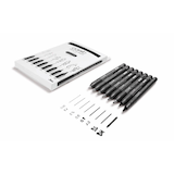 Artikelbild 1 für COPIC® Multiliner Fineliner schwarz 0.05 + 0.1 + 0.3 + 0.5 + 0.8 + 1.0 + BS + BM mm, 8 St., Artikelnummer 361517