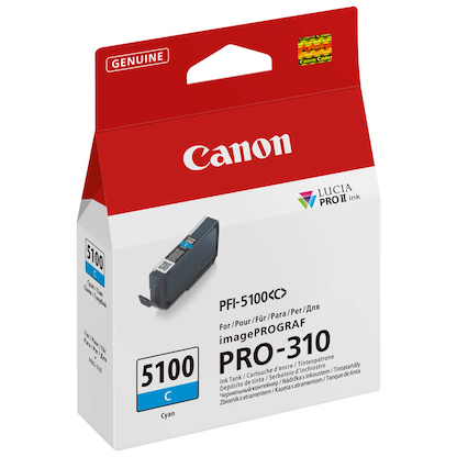 Artikelbild 3 für Canon PFI-5100 C cyan Druckerpatrone, Artikelnummer 534927