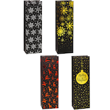Artikelbild 1 für 12 TSI Geschenktüten für Flaschen PREMIUM Weihnachten 2 Motiv sortiert 12,0 x 38,0 cm, Artikelnummer 544294