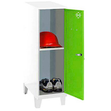 Artikelbild 1 für Simonrack Spind SIMONLOCKER DISM weiß, grün 8425437120879, 1 Schließfach 30,0 x 50,0 x 101,5 cm, Artikelnummer 356549