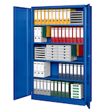 Artikelbild 1 für Gürkan Metallschrank 111155 enzianblau 120,0 x 42,0 x 195,0 cm, aufgebaut, Artikelnummer 568543