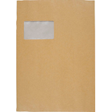 Artikelbild 1 für BONG Papprückwandtaschen DIN C4 mit Fenster braun 100 St., Artikelnummer 351884