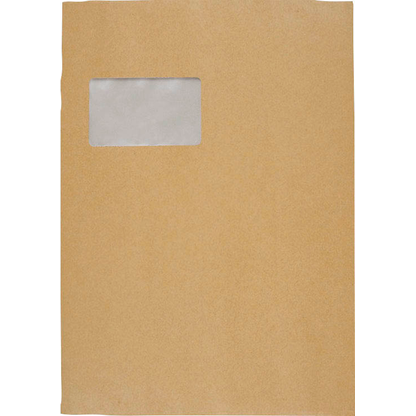 Artikelbild 12 für BONG Papprückwandtaschen DIN C4 mit Fenster braun 100 St., Artikelnummer 351884