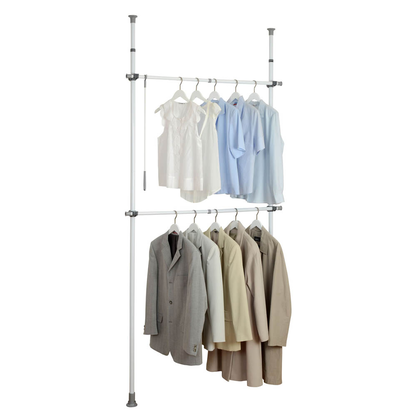 Artikelbild 3 für WENKO Teleskop-Garderobe Herkules 50610100 grau Metall 75,0 - 120,0 x 165,0 - 300,0 cm, Artikelnummer 664914