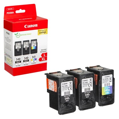 Artikelbild 4 für Canon PG-540Lx2/CL-541XL schwarz, color Druckköpfe, 3er-Set, Artikelnummer 143527