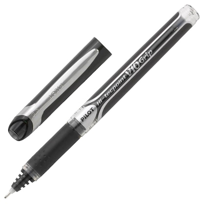 Artikelbild 2 für PILOT Hi-Tecpoint Grip V10 Tintenroller schwarz/transparent 0,7 mm, Schreibfarbe: schwarz, 1 St., Artikelnummer 227339